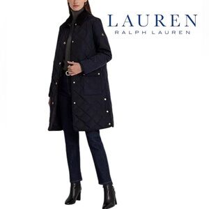 Lauren Ralph Lauren
Women's Faux-Fur-Collar Quilted Coat Brand New Navy Blue